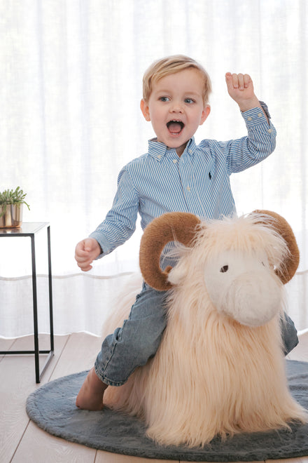 Wild & Soft Bouncy Ram wordt geleverd met een herbruikbare pomp, bij De Gele Flamingo