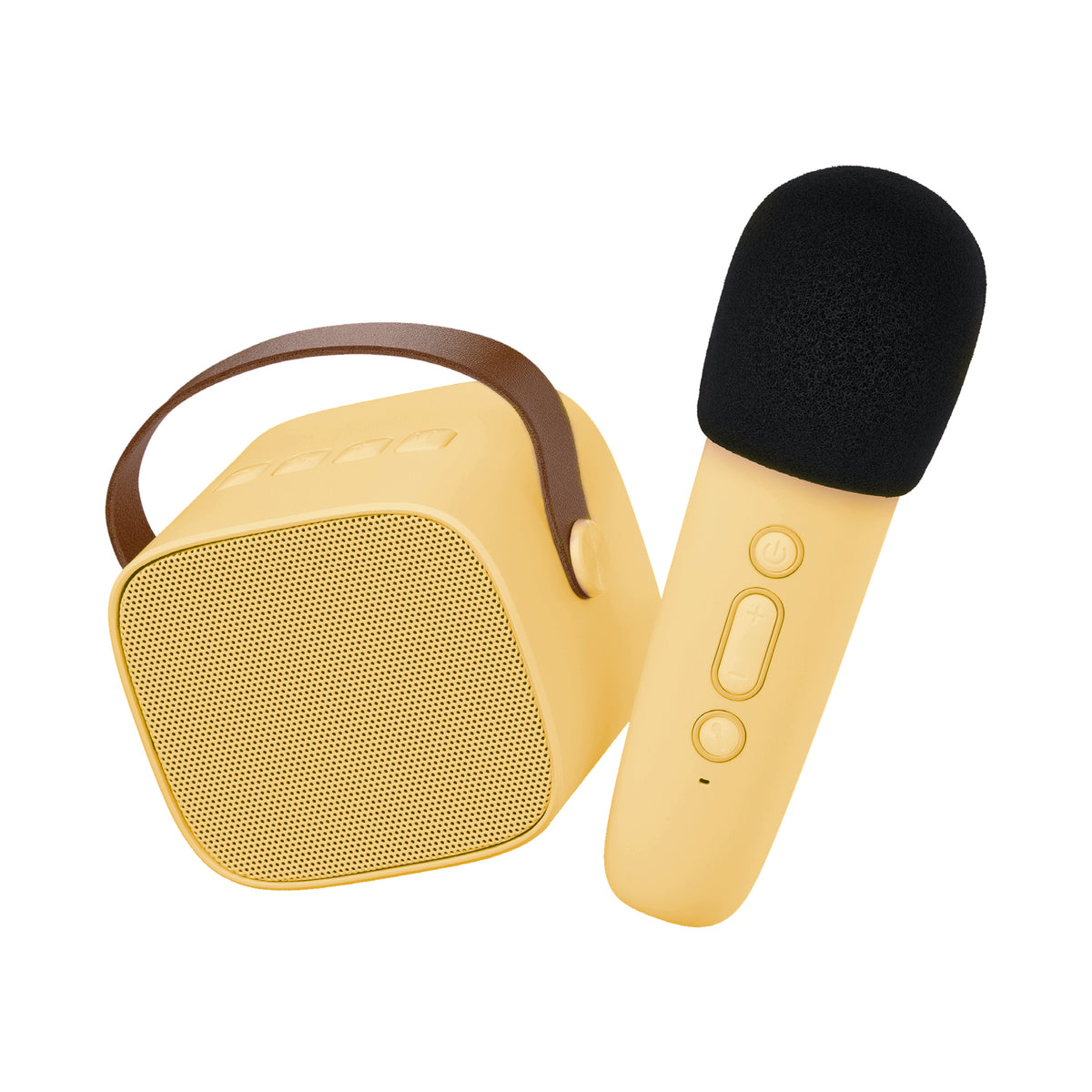 * Lalarma Karaoke Set Met Draadloze Microfoon | Geel