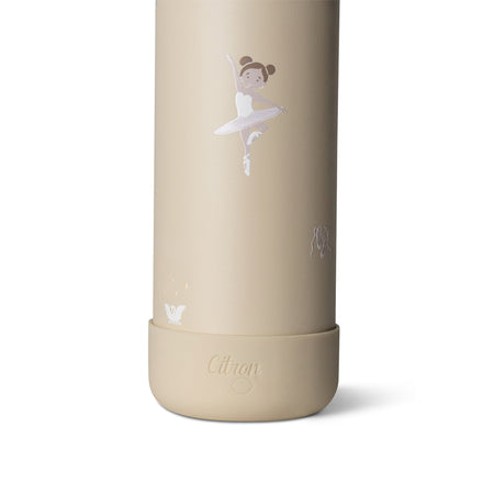 Citron Drinkfles 350ml Ballerina, geopend
