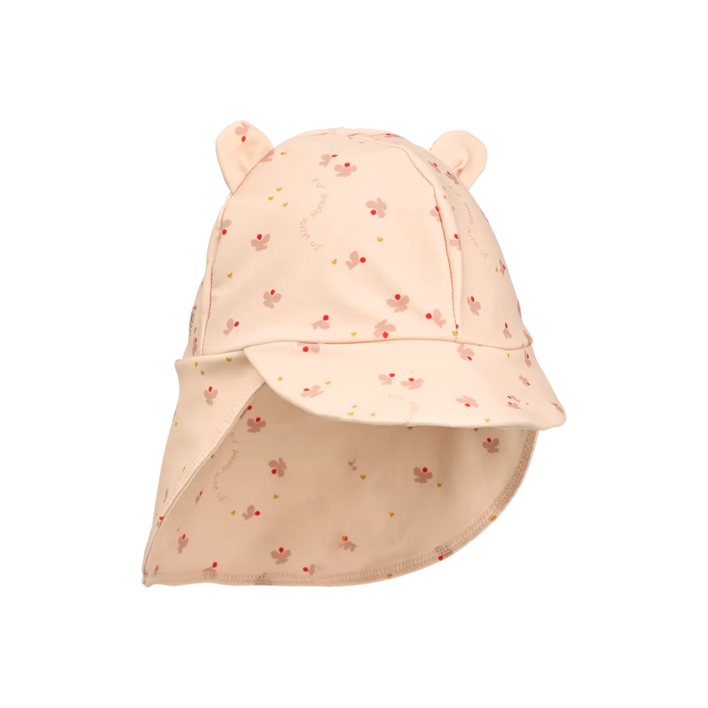 * Liewood Senia UV Zonnehoedje Met Oortjes | Mini Butterfly | Apple Blossom