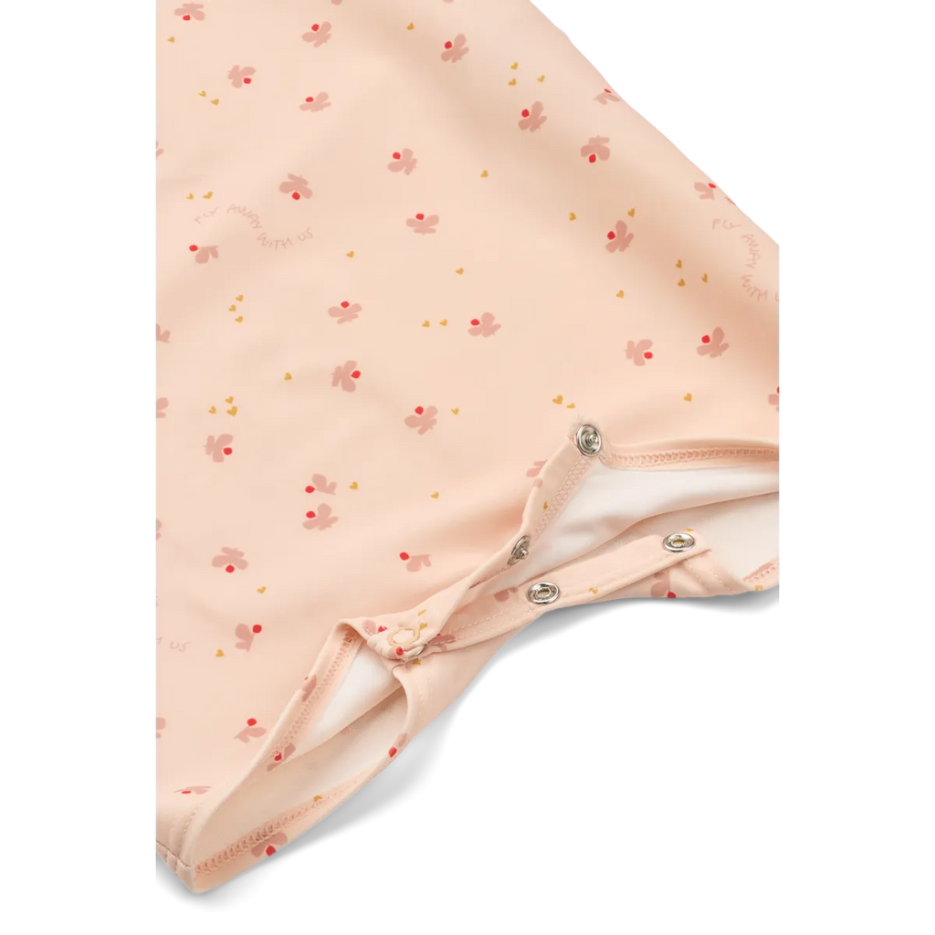 * Liewood Thor Baby Swim UV Jumpsuit | Mini Butterfly / Apple Blossom