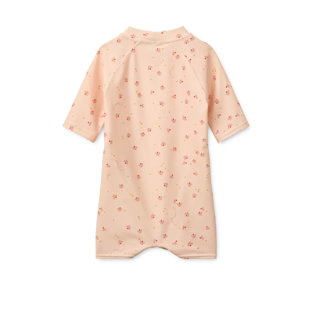 * Liewood Thor Baby Swim UV Jumpsuit | Mini Butterfly / Apple Blossom