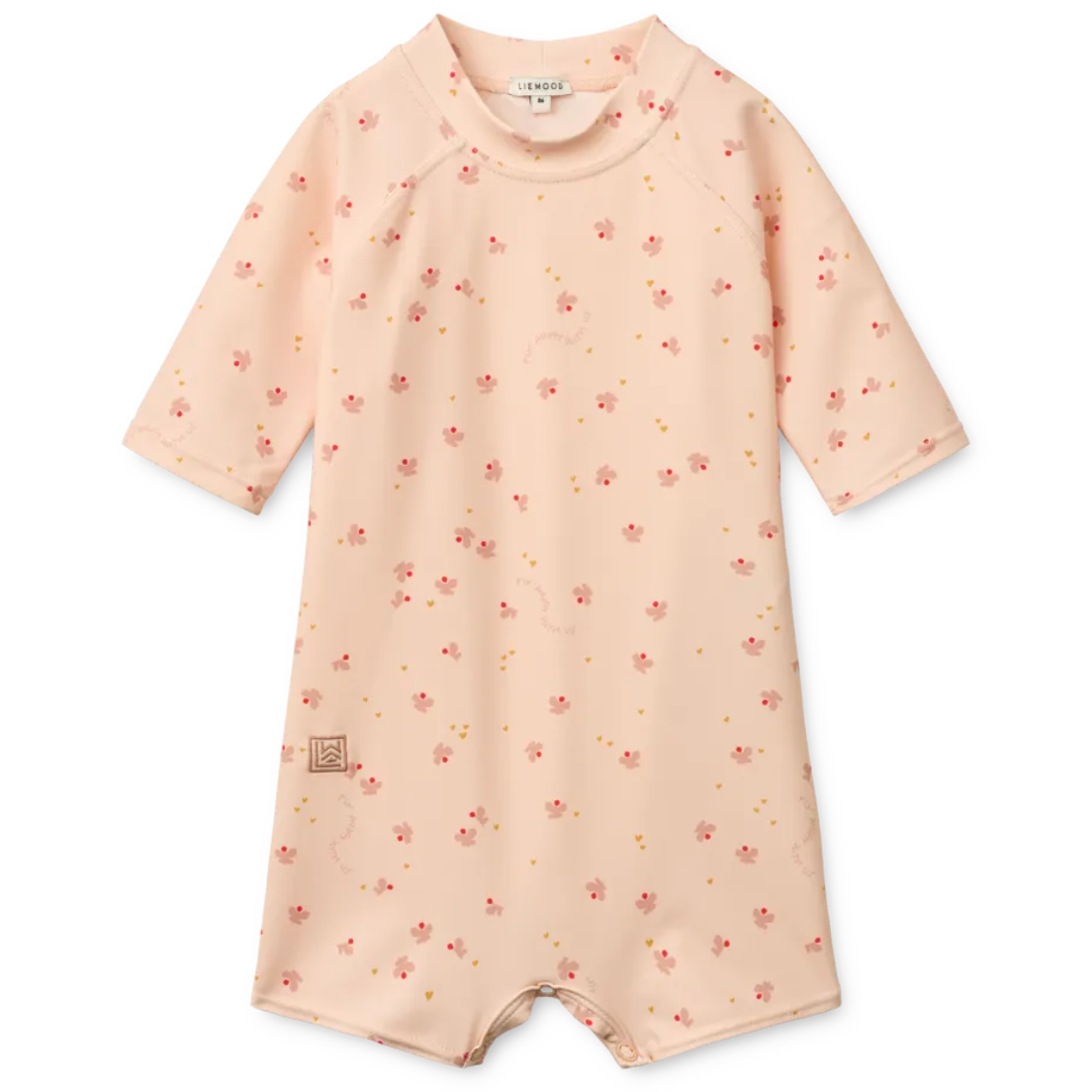 * Liewood Thor Baby Swim UV Jumpsuit | Mini Butterfly / Apple Blossom