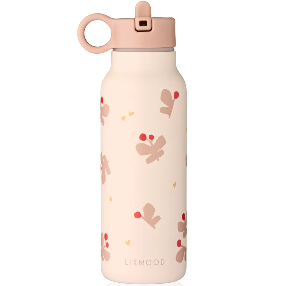 Liewood Falk drinkfles Butterfly Apple Blossom roestvrij staal productfoto