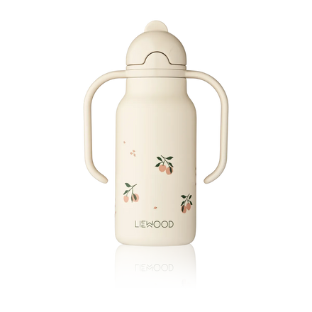 Liewood Kimmie drinkfles 250ml Peach Sea Shell RVS bidon met rietje
