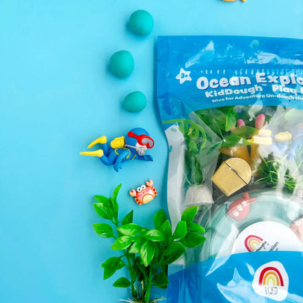 Earth Grown KidDoughs Klei Speelset Ocean Explorer met zeeaccessoires vanaf 3 jaar, bij De Gele Flamingo