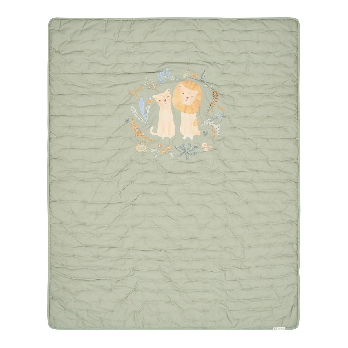 Little Dutch Ledikantdeken Quilted 110x140 cm Safari Wonders | Groen