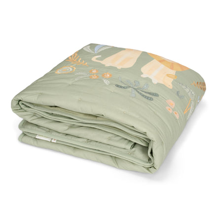 Little Dutch Ledikantdeken Quilted 110x140 cm Safari Wonders | Groen
