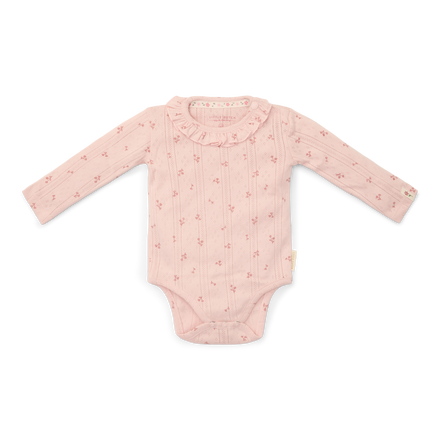 * Little Dutch Romper Lange Mouw | Fairy Flowers Roze