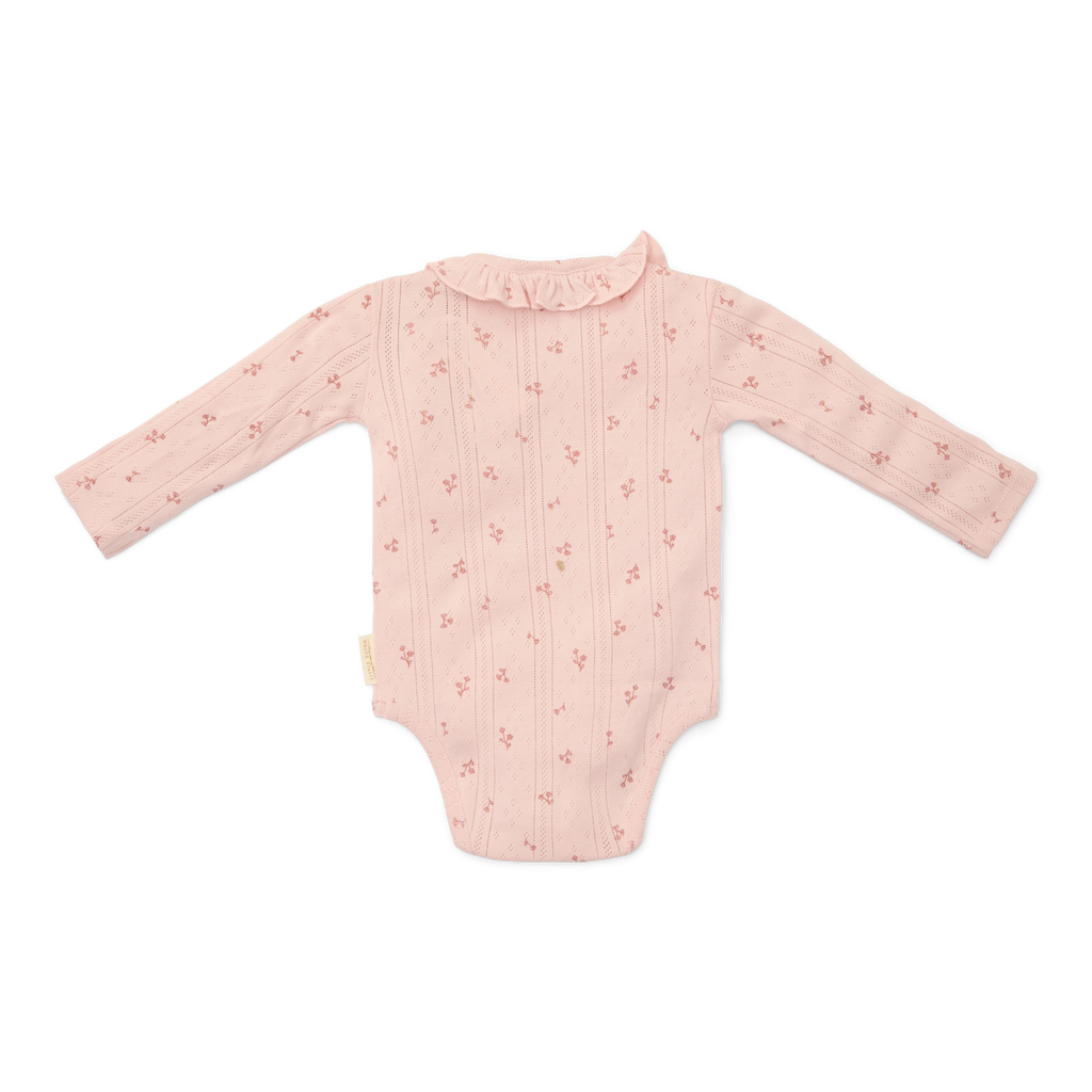 * Little Dutch Romper Lange Mouw | Fairy Flowers Roze