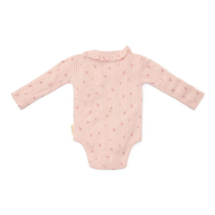 * Little Dutch Romper Lange Mouw | Fairy Flowers Roze