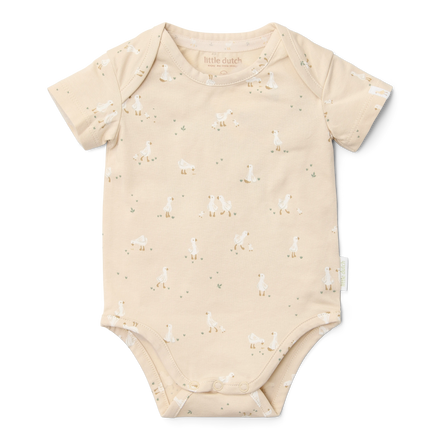 * Little Dutch Romper Korte Mouw Little Goose  | Beige
