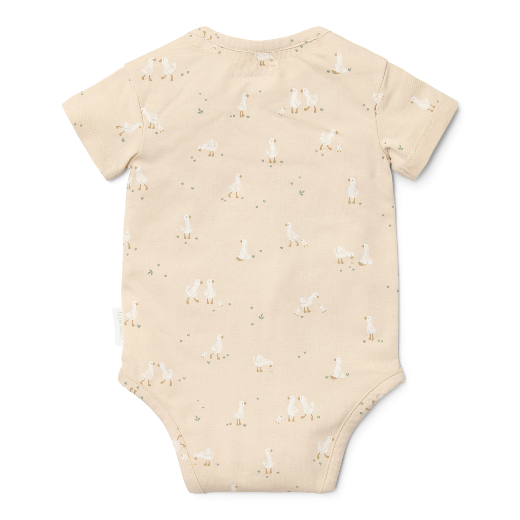 * Little Dutch Romper Korte Mouw Little Goose  | Beige