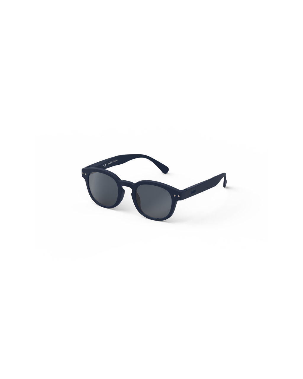 Izipizi Zonnebril 5-7Y #C Navy Blue inclusief vilten opberghoes, kinderzonnebril bij De Gele Flamingo