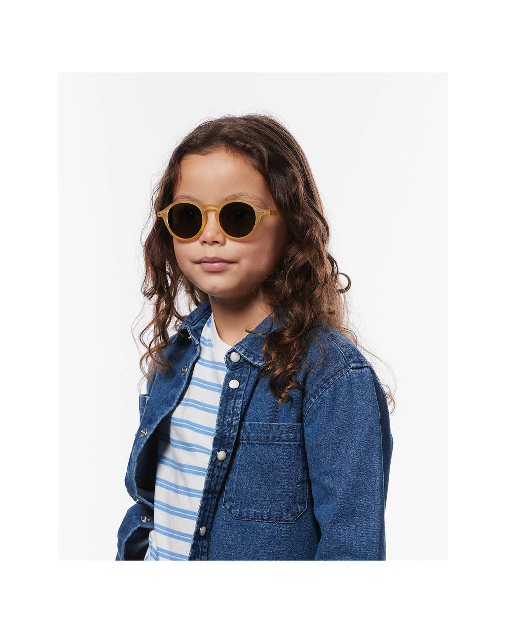 Izipizi Zonnebril 5-7Y #D Yellow Honey met 100% UV bescherming UV400 categorie 3, van De Gele Flamingo