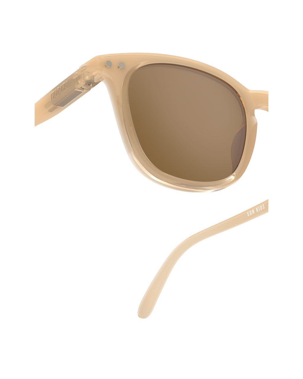 Izipizi Zonnebril 5-7Y #E Macchiato inclusief vilten opberghoes, kinderaccessoire van De Gele Flamingo.