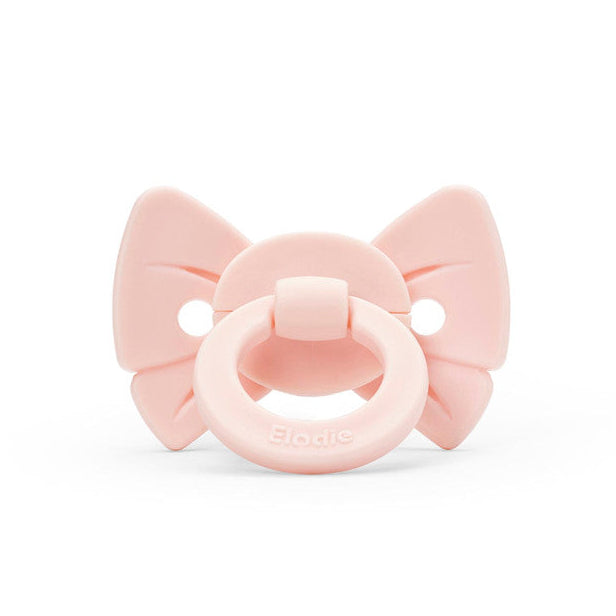 Elodie Details fopspeen silicone 0-6M in Misty Pink met ventilatiegaatjes in het schild, bij De Gele Flamingo.