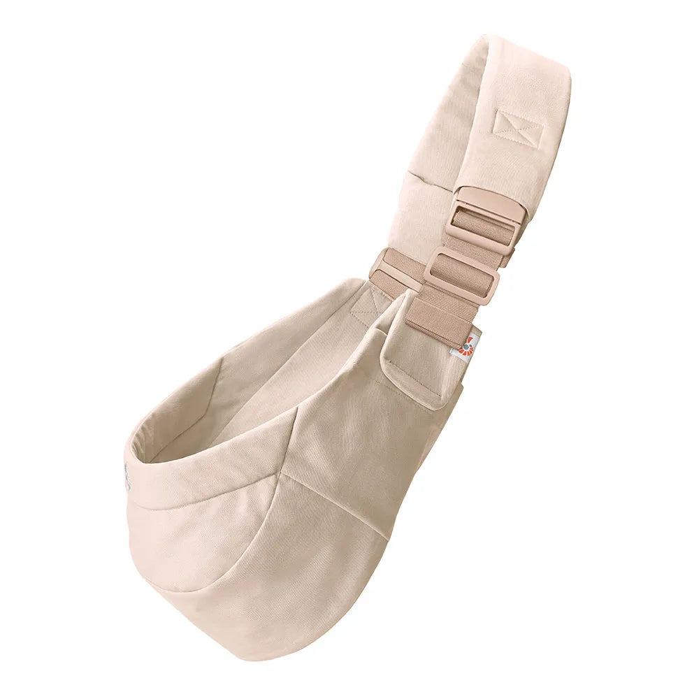 Ergobaby Upsie Sling Draagzak in Natural Beige, compacte lichtgewicht sling, bij De Gele Flamingo