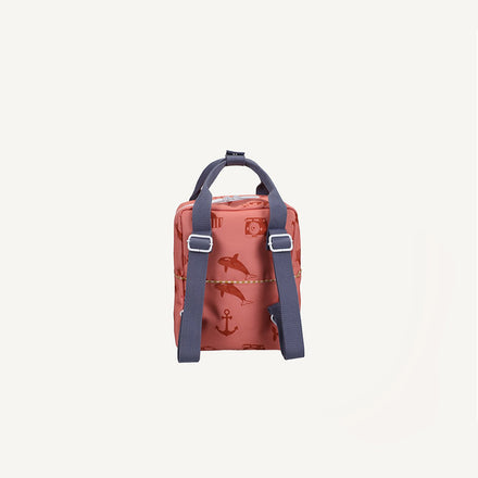 Sticky Lemon rugzakje Small Wonders of the Deep Sea rood binnenkant met bekerhouder