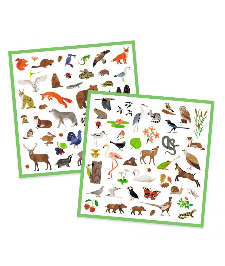 Djeco Stickerset 160 Stickers | Fauna