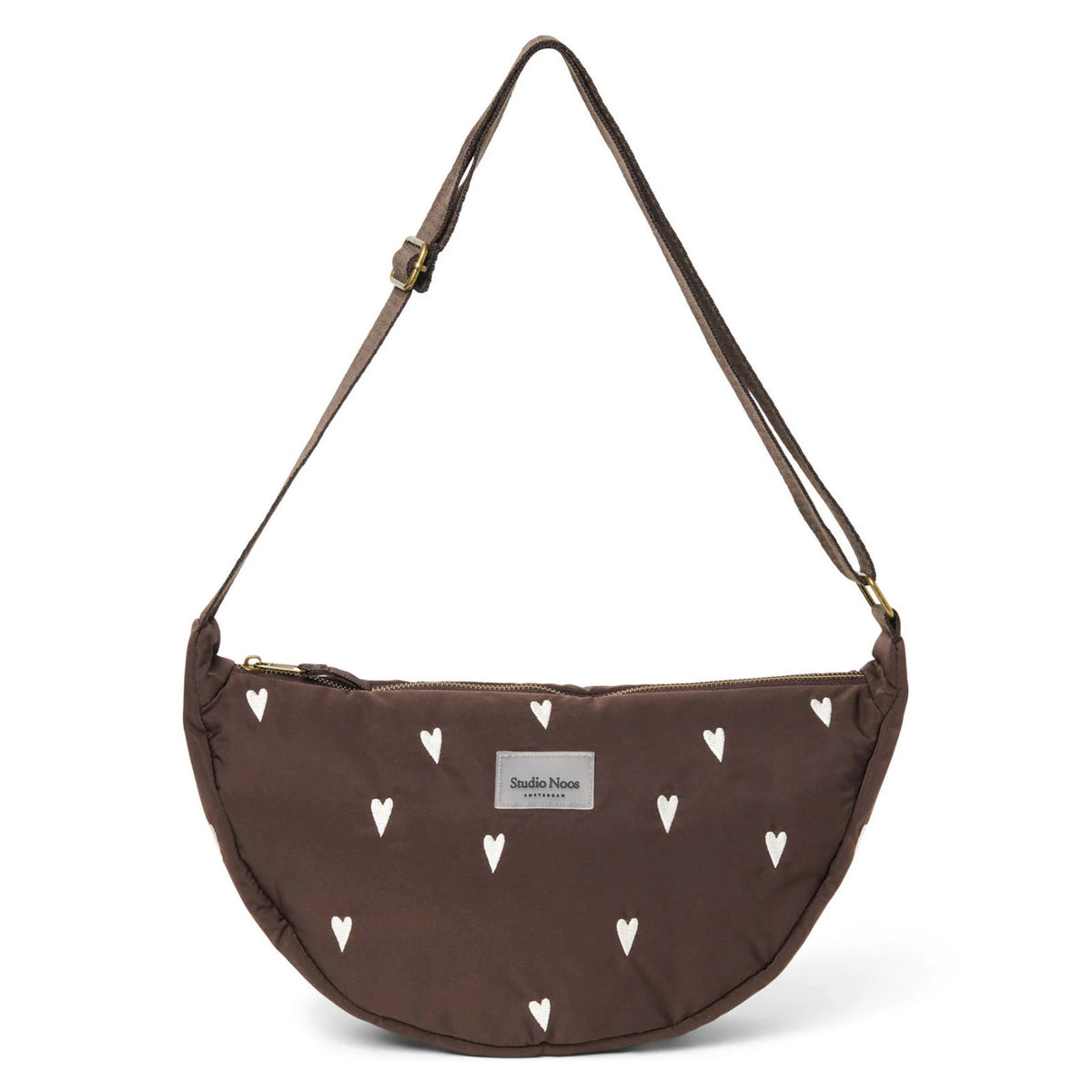 * Studio Noos Adult Fanny Pack | Brown Puffy Hearts