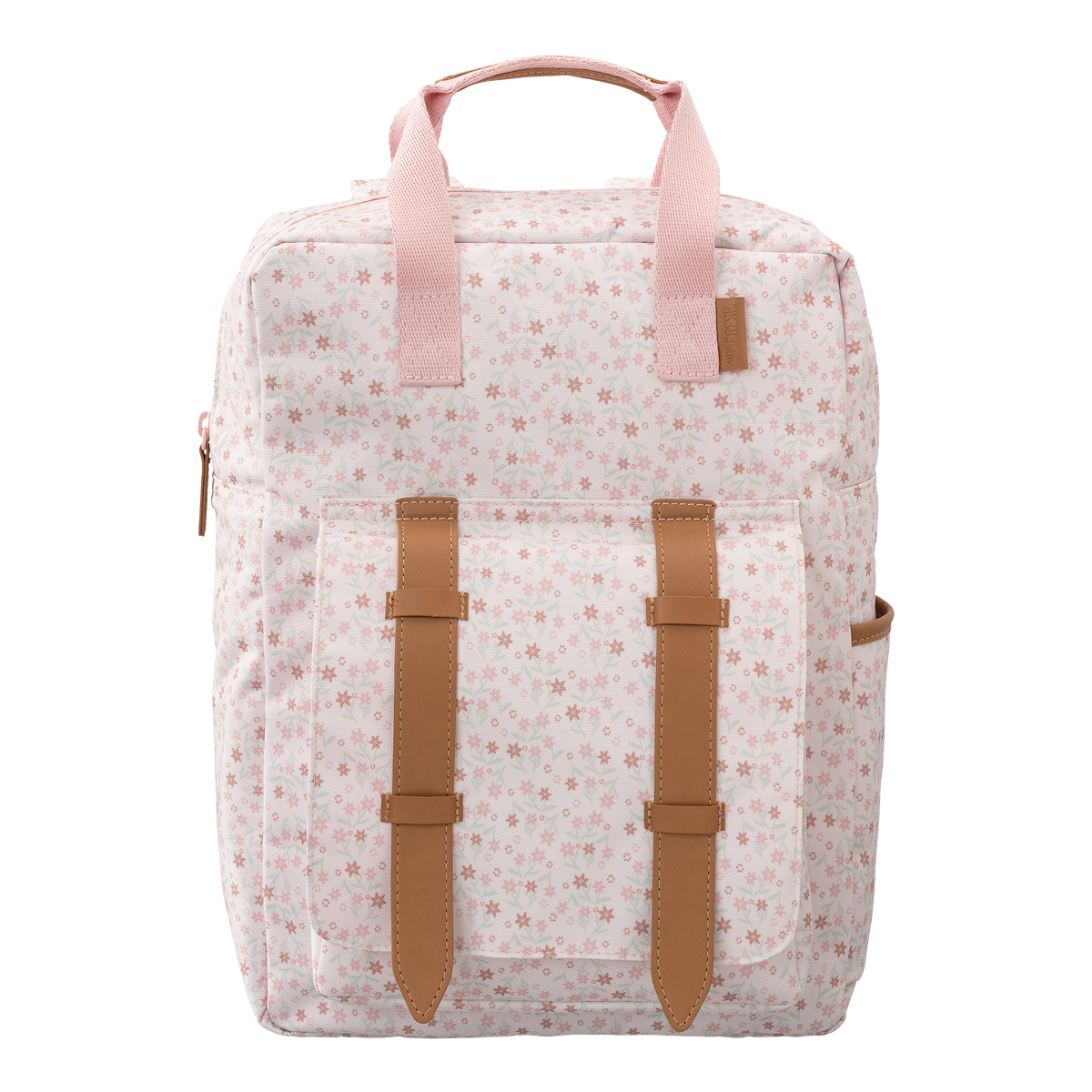 Fresk grote schoolrugzak met Garden Flowers-print