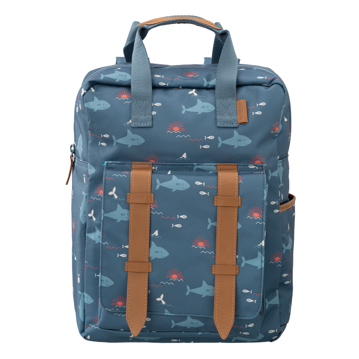 Fresk grote schoolrugzak met Shark-print