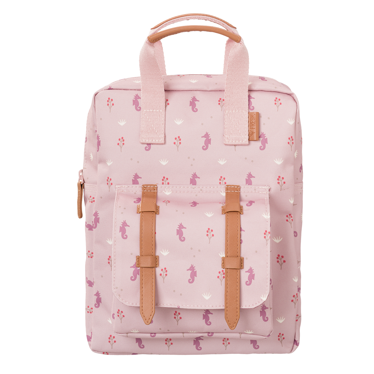 Fresk Rugzak Klein met Seahorse-print, waterafstotende schoolrugzak voor kinderen