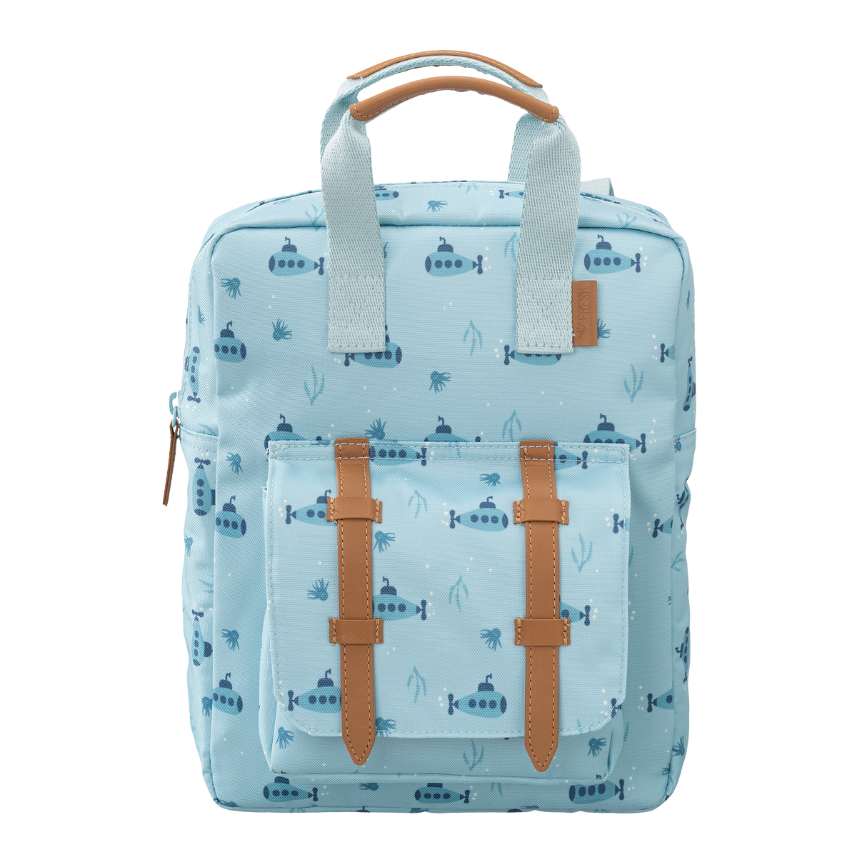 Fresk Rugzak Klein met Submarine-print, waterafstotende schoolrugzak voor kinderen