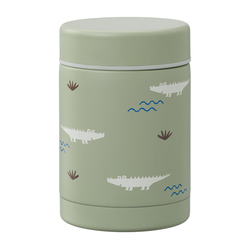 Fresk thermische food jar 300 ml met Crocodile krokodillen-print