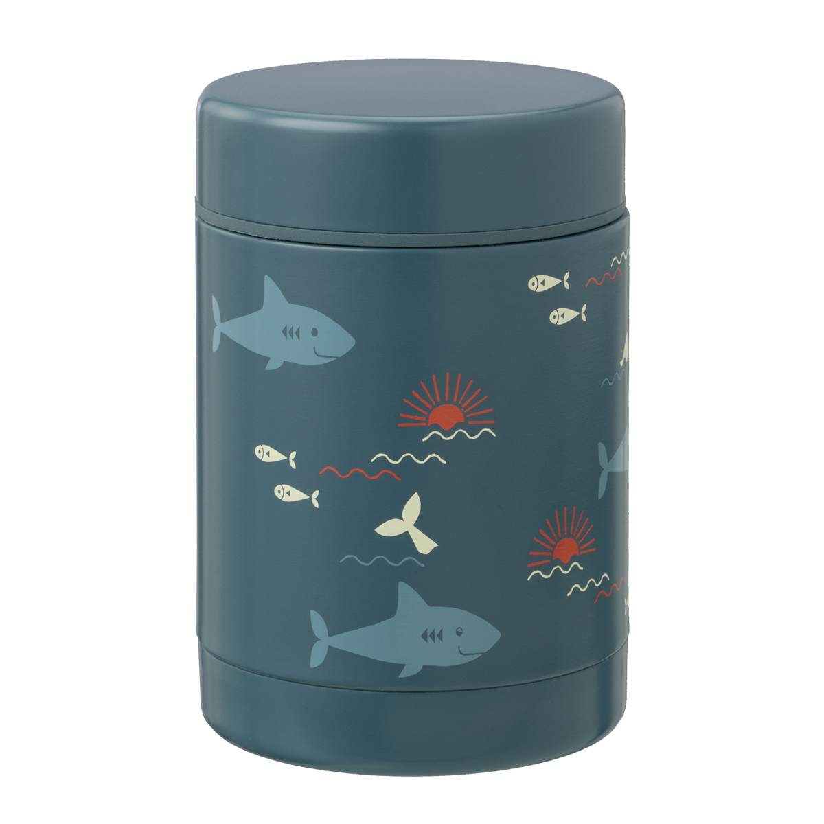 Fresk thermische food jar 300 ml met Shark haaienprint