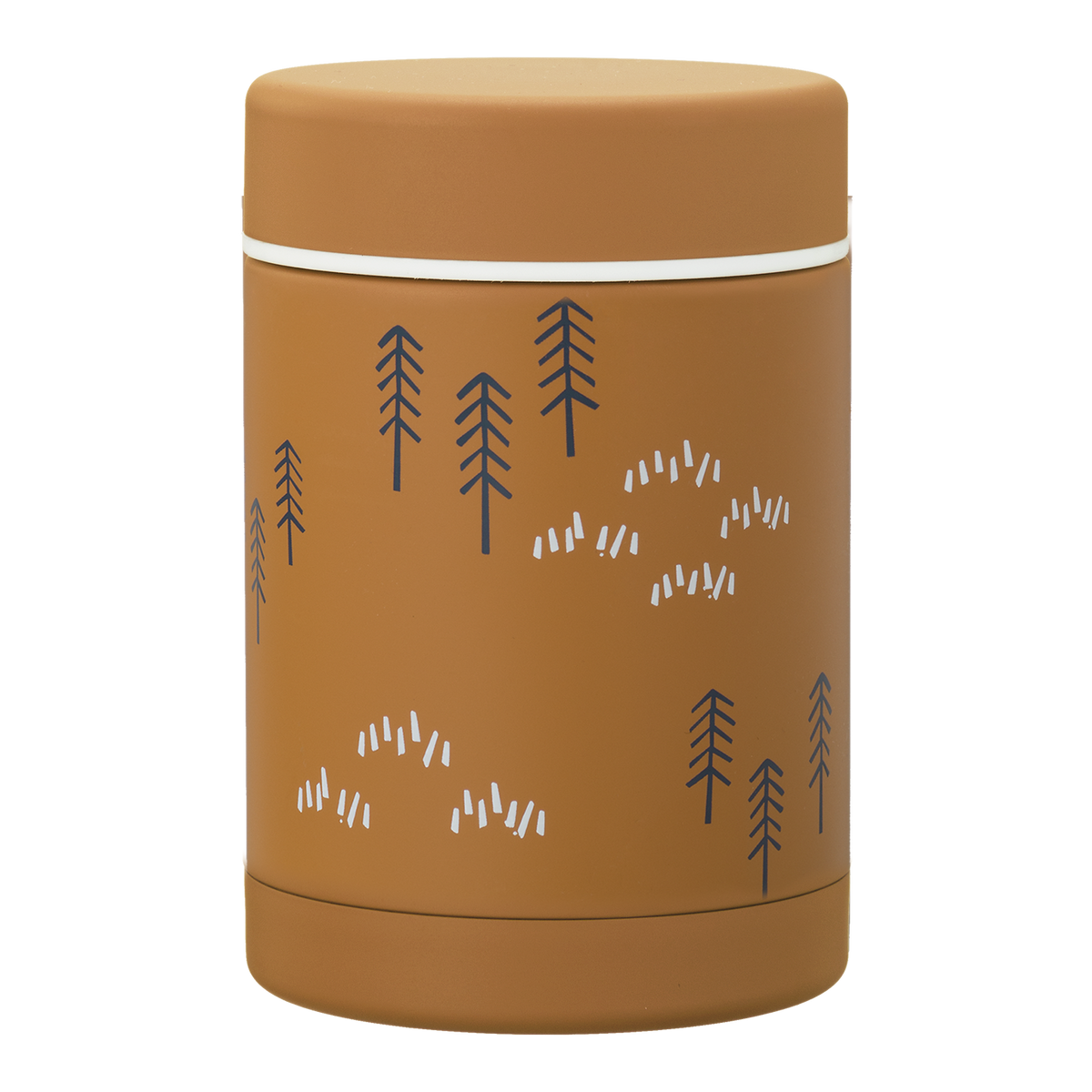 Fresk thermische food jar 300 ml met Woods Spruce Yellow-print