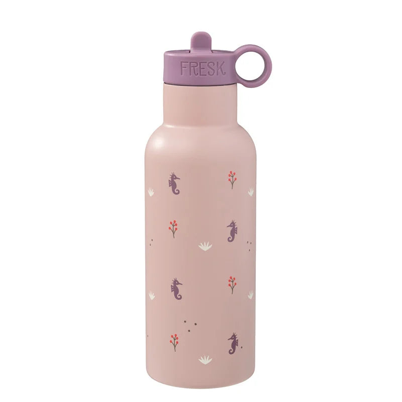 Fresk RVS thermische drinkfles 500 ml met Seahorse zeepaardjes-print
