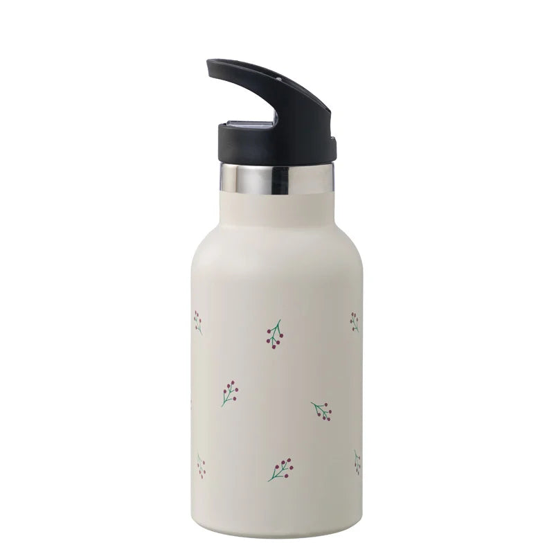 Fresk RVS thermische drinkfles 350 ml met Berries bessen-print, vooraanzicht