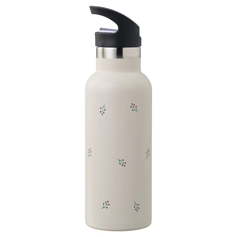 Fresk RVS thermische drinkfles 500 ml met Berries bessen-print, vooraanzicht