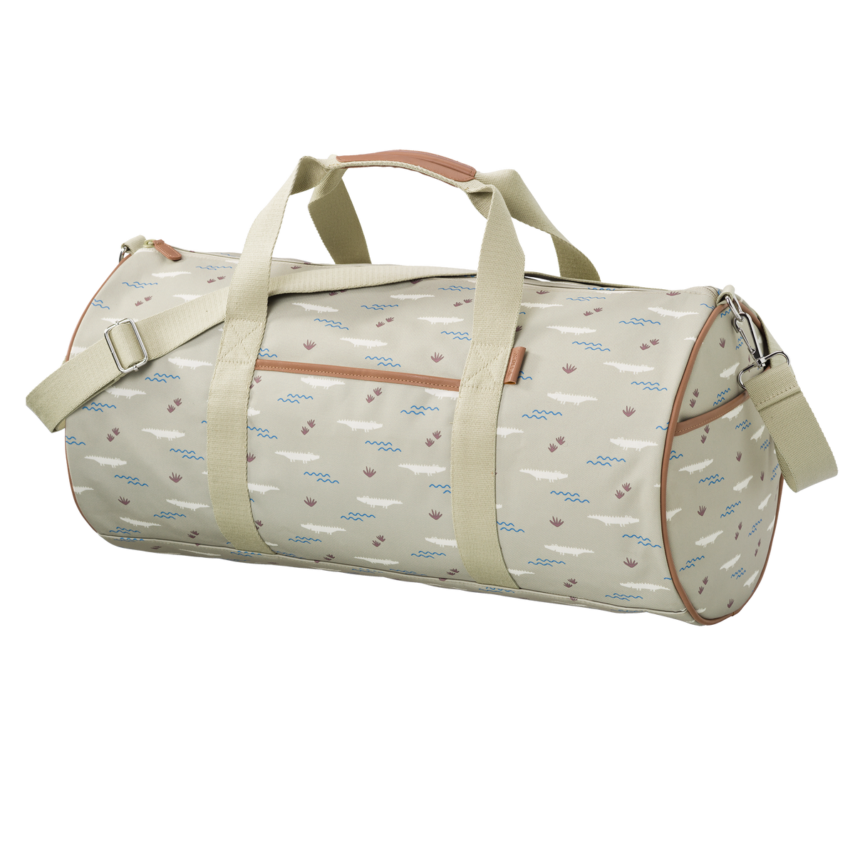 Fresk grote weekendtas met Crocodile-print