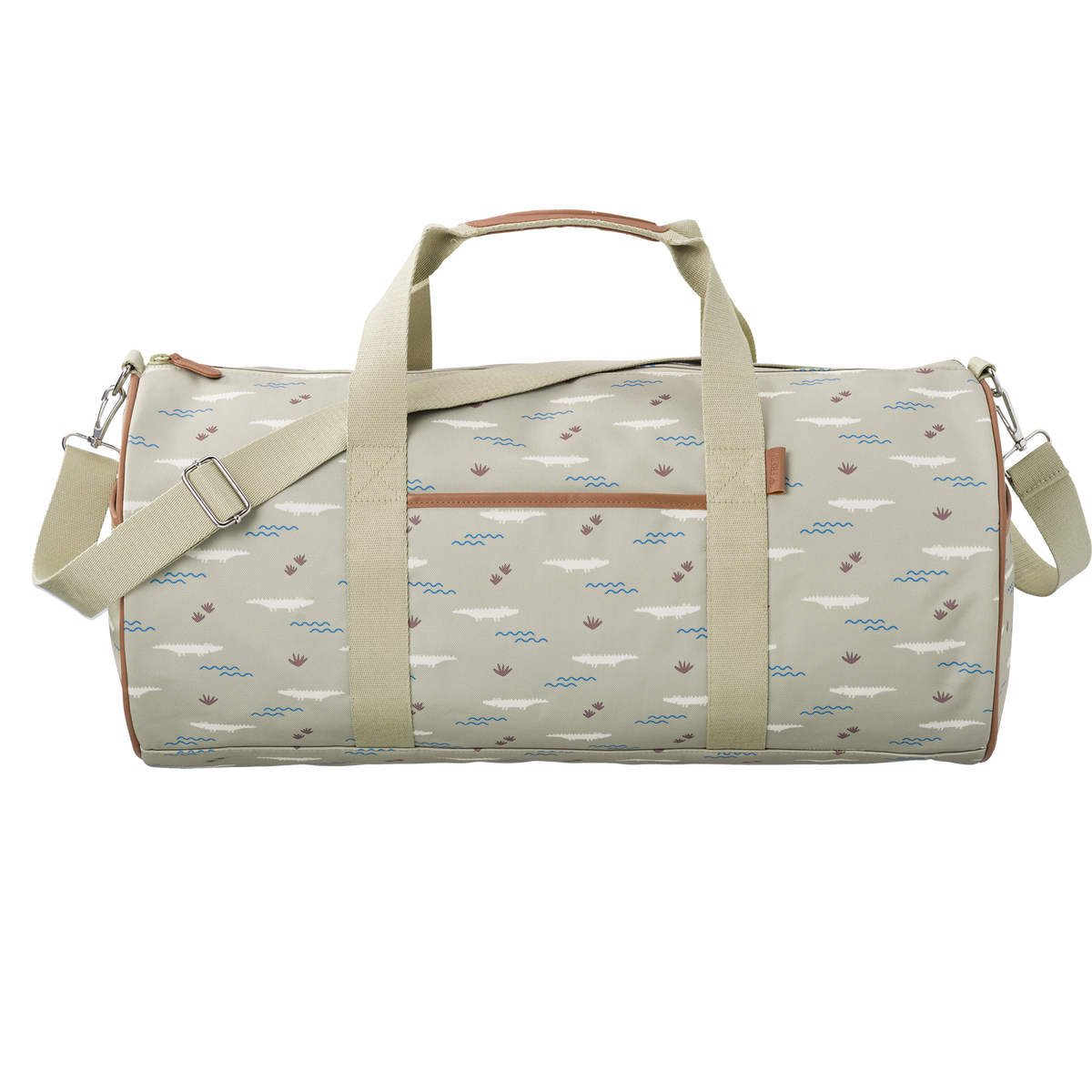 Fresk grote weekendtas met Crocodile-print