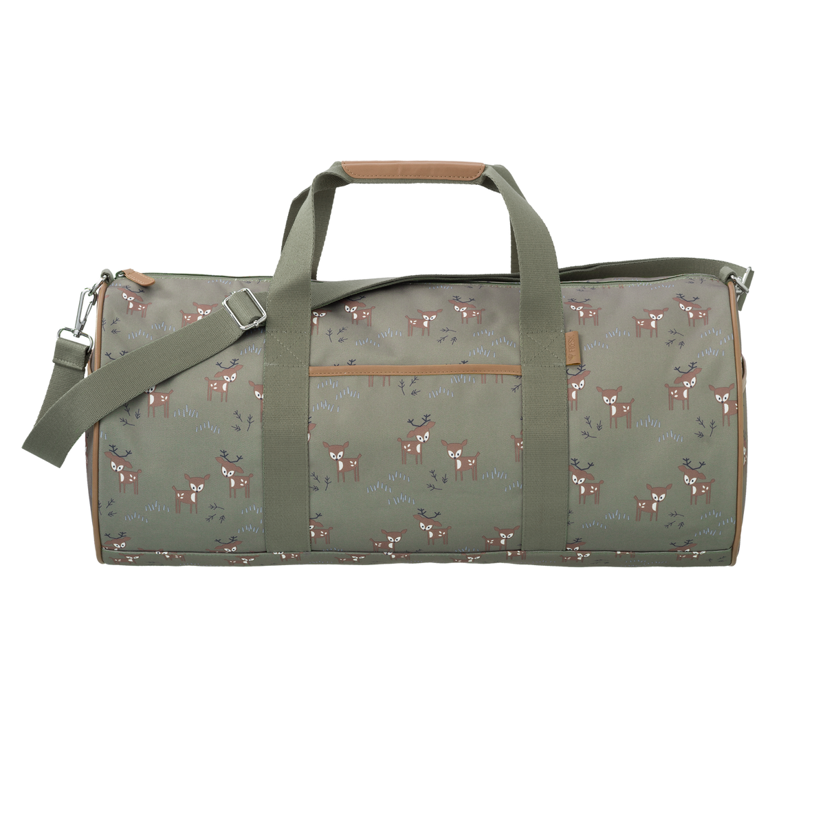 Fresk Weekendtas Groot in de Deer Olive-print voor kinderen