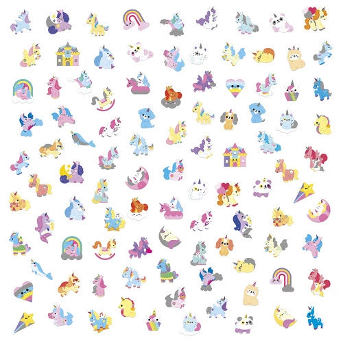 Janod 100 Stickers | Eenhoorns