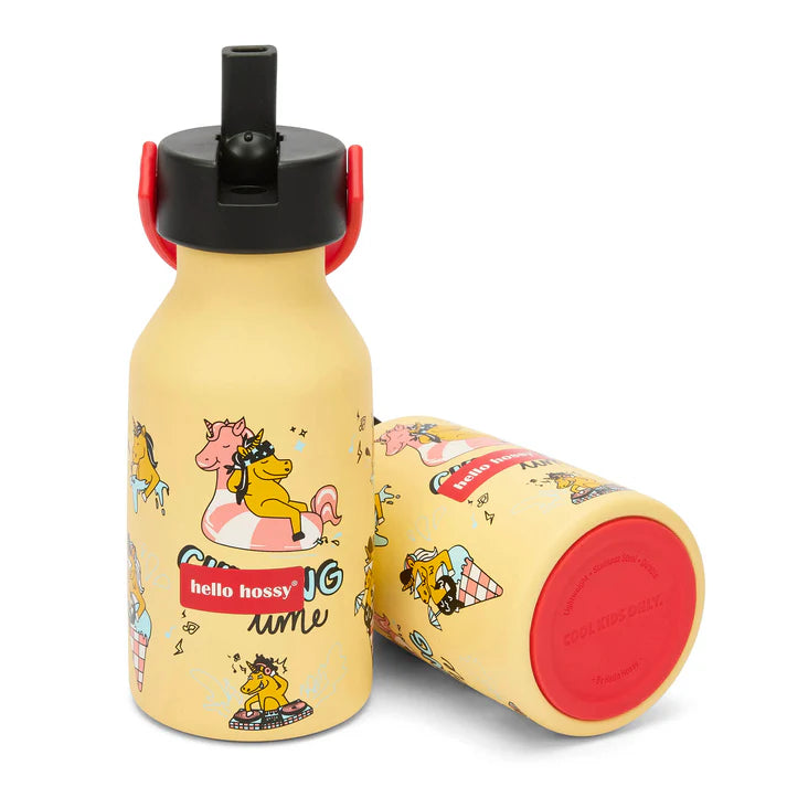Hello Hossy drinkfles Unicorn met meegeleverde reinigingsborstel