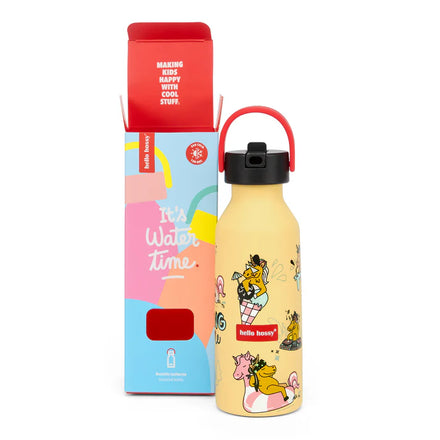 Hello Hossy drinkfles Unicorn, achteraanzicht van de fles