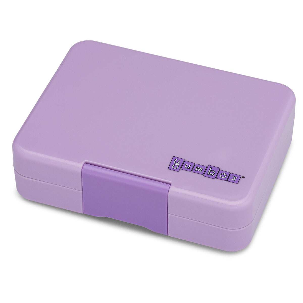 Yumbox 3 Vakken Lekvrije Lunchbox Lavendel Paars Eenhoorn, snackbox bij De Gele Flamingo.