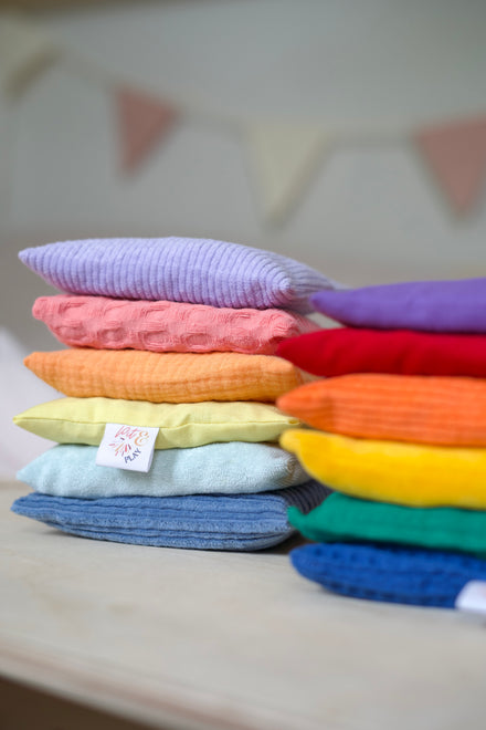 Pit & Play pittenzakjes pastel, naast de regenboog pittenzakjes