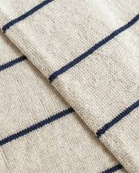 Hvid Sjaal Igor | Cream/Blue
