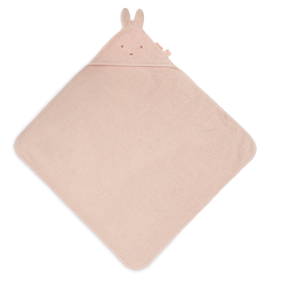 Jollein badcape badstof 75x75 cm Miffy Silk Rose met capuchon
