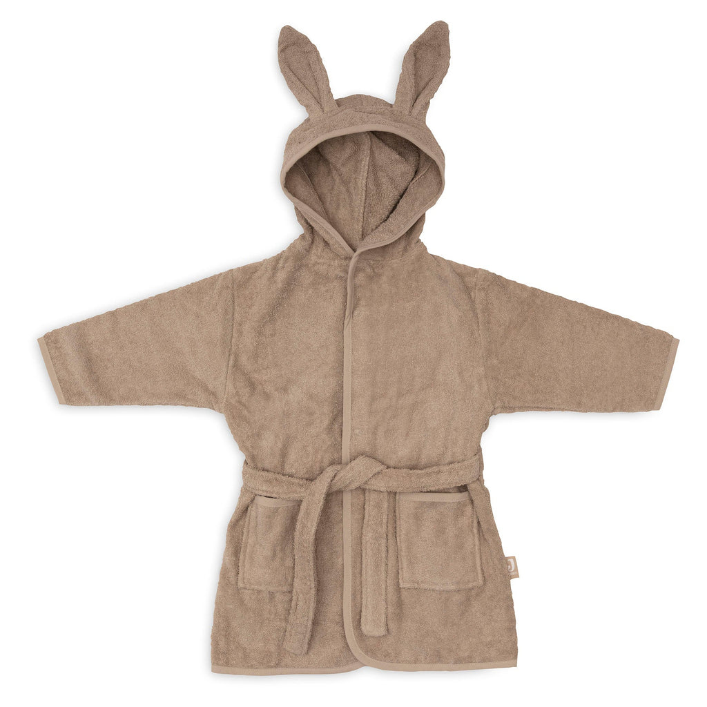 Jollein badjas in de kleur Milky Coffee met capuchon