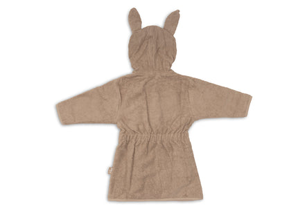 Capuchon van de Jollein badjas Milky Coffee