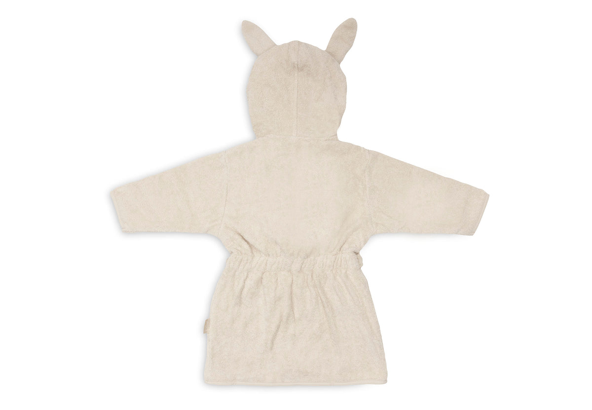 Jollein badjas in de kleur Sand met capuchon