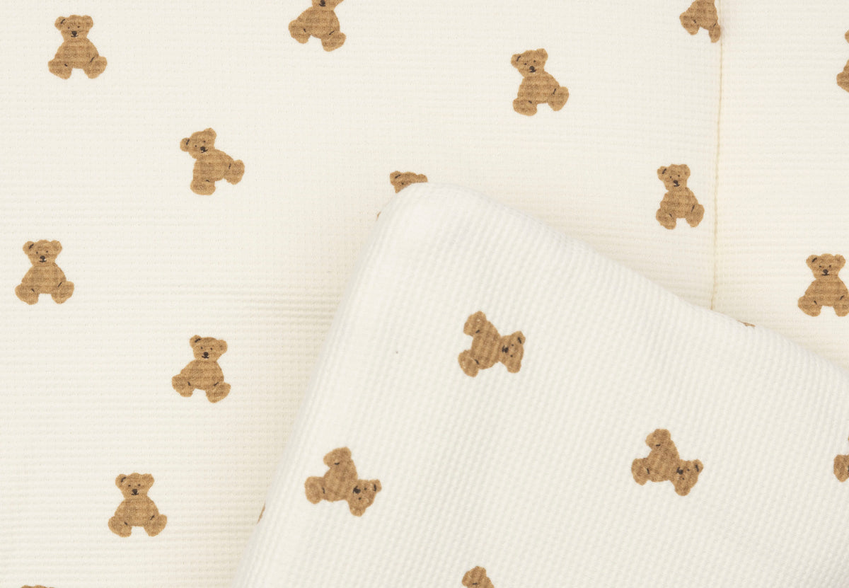 Jollein boxkleed 75x95 cm Mini Teddy Bear Little Waffle