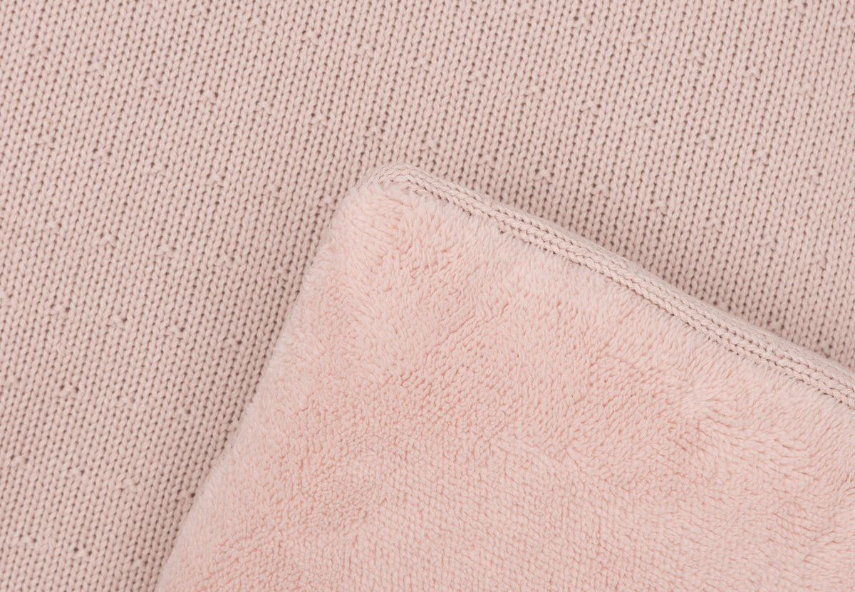Jollein boxkleed 75x95 cm Sprinkle Knit in de kleur Silk Rose